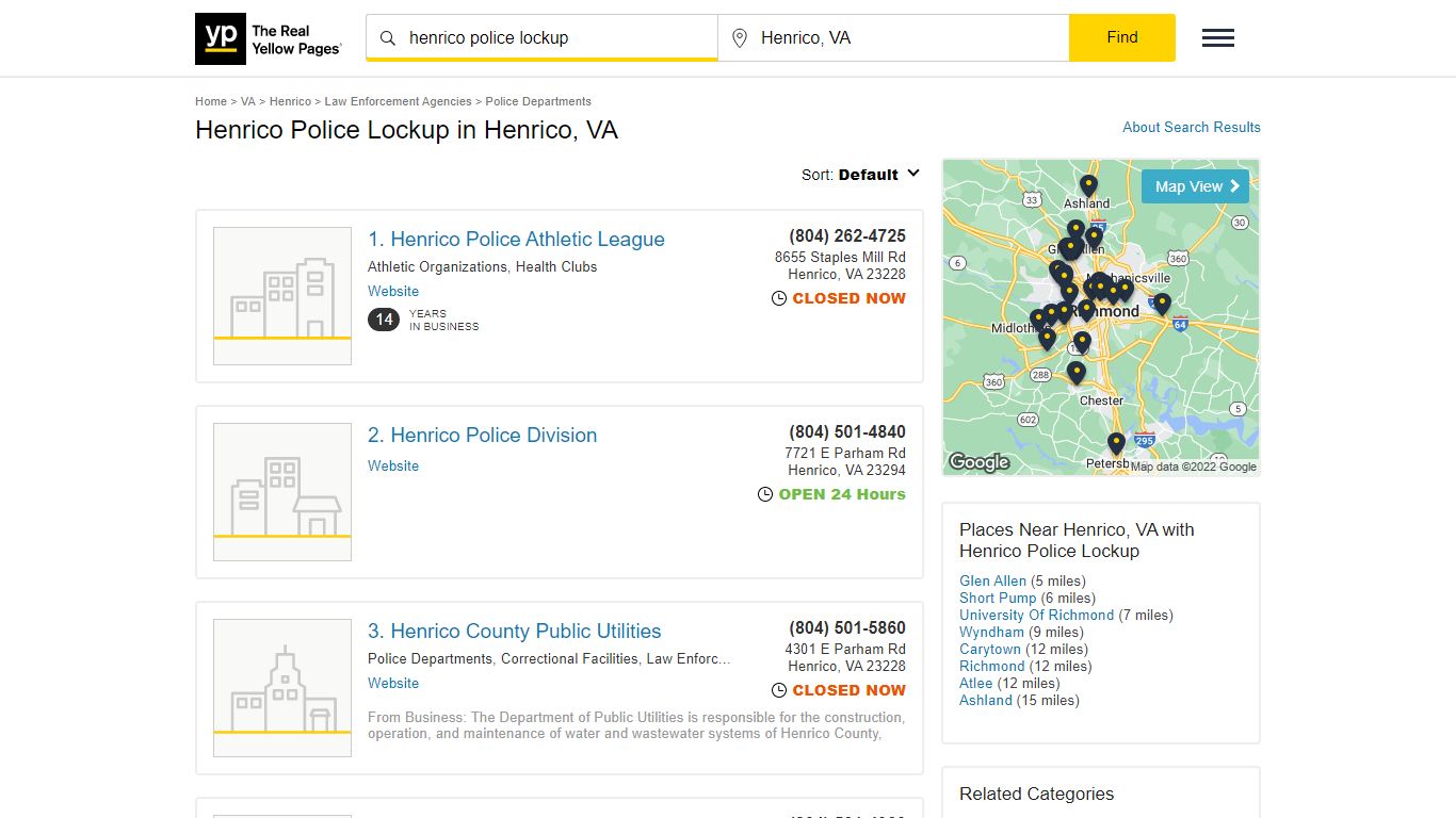 Henrico Police Lockup in Henrico, VA with Reviews - YP.com